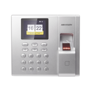 Terminal de Control de Acceso y Asistencia compatible con APP Hik-Connect (P2P) / Lectura de Huella y de Tarjetas EM / Soporta hasta 1000 Huellas / Relevador para Chapa / Software iVMS4200