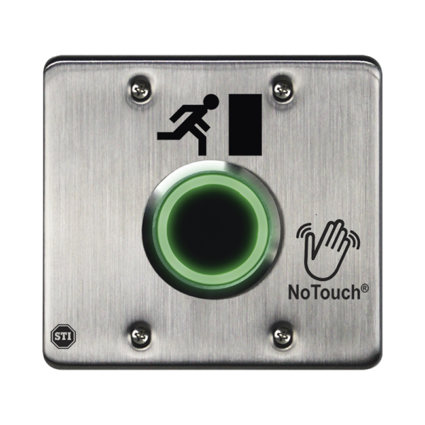 Interruptor IR NoTouch® de Acero Inoxidable / Salida Doble / Símbolo de Puerta
